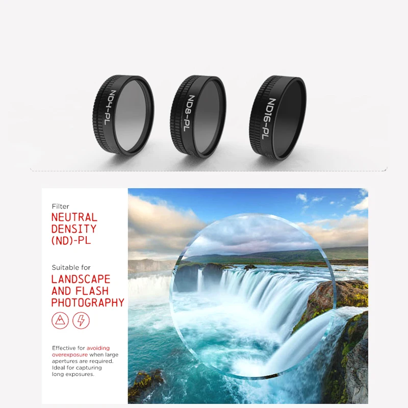 Drone adjust Neutral Density Filter ND-PL ND4 ND8 ND16 UV CPL Filter For DJI Mavic Air Drone Accessories 1 (13)