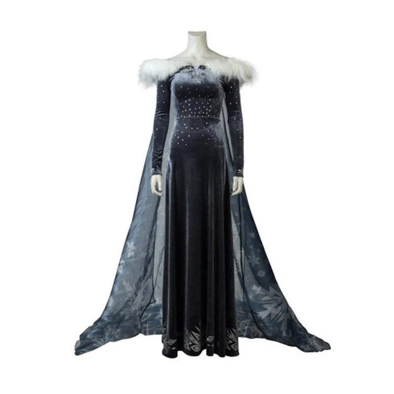 

2018 adult Snow Queen Princess Elsa Cosplay costume Elsa dress Halloween costumes for women party Dresses