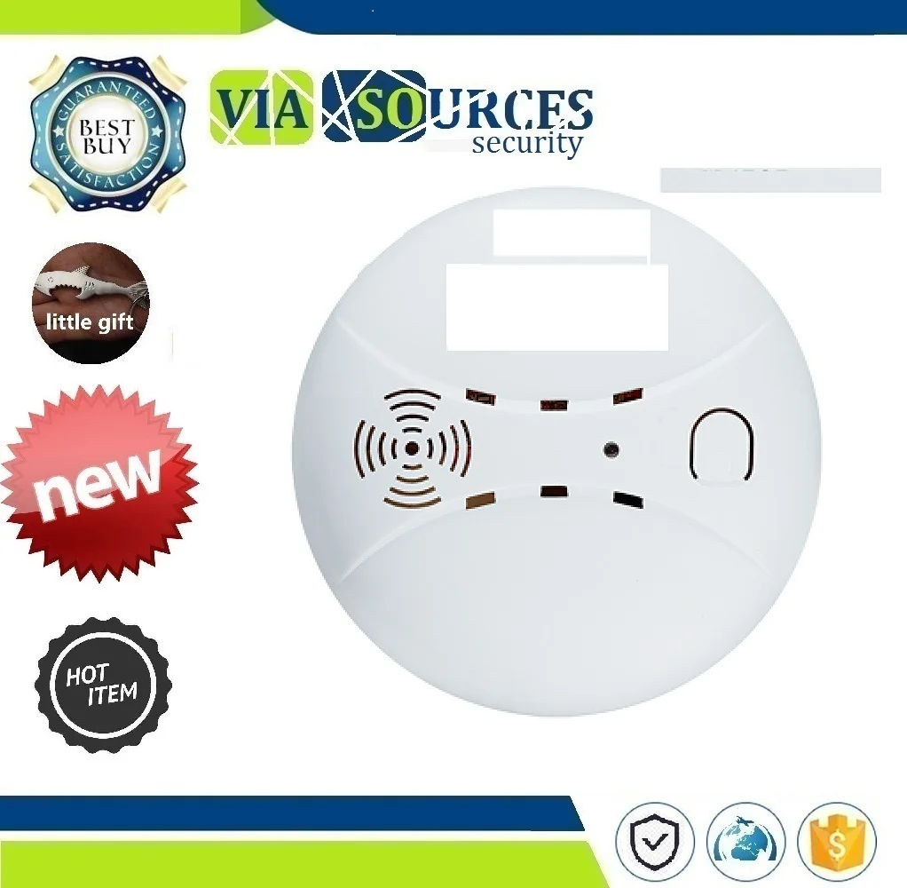 

433MHz For Our GSM PSTN office home security Alarm System NEW Hot Wireless Smoke Fire Leakage Detector Sensor