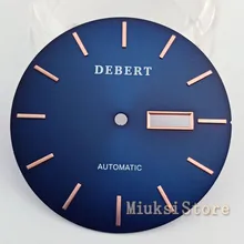 36,2 мм синий циферблат подходит ETA2836 ETA 2836 Miyota 8205/8215/821A