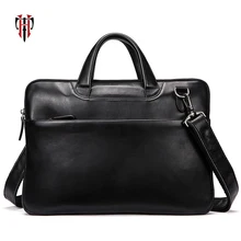 TIANHOO, Модный деловой портфель, натуральная кожа, мужские сумки для работы, через плечо и ручная сумка, мужские сумки