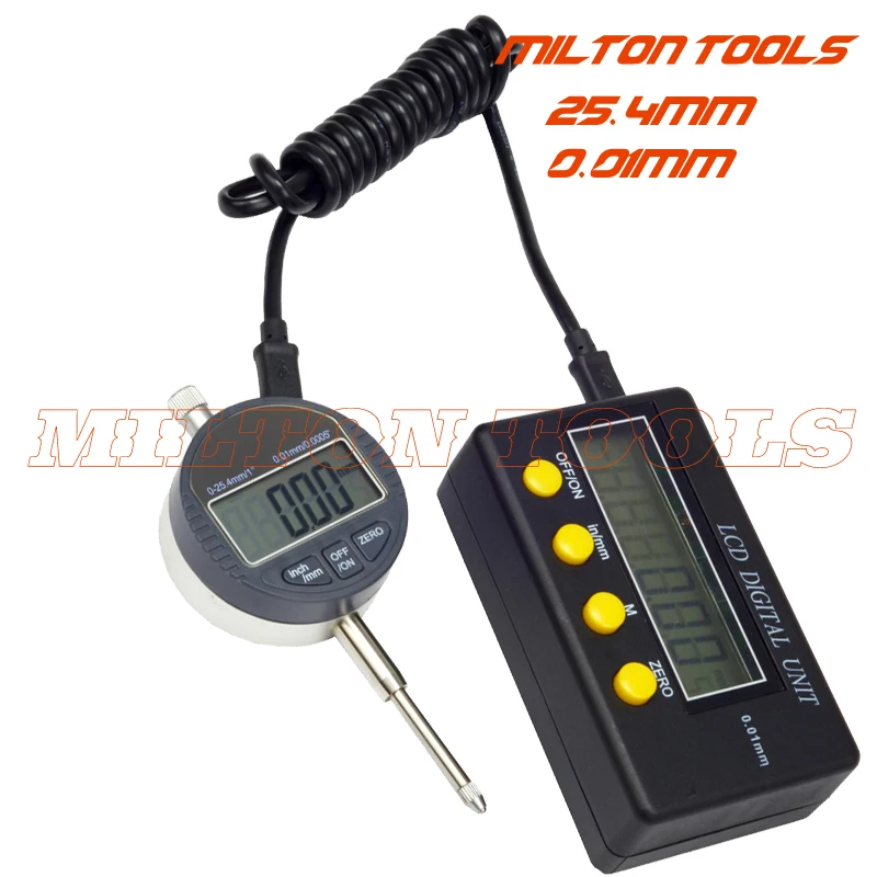 

0-25.4mm digital indicator with LCD Display Unit 0.01mm digital display unit & indicator