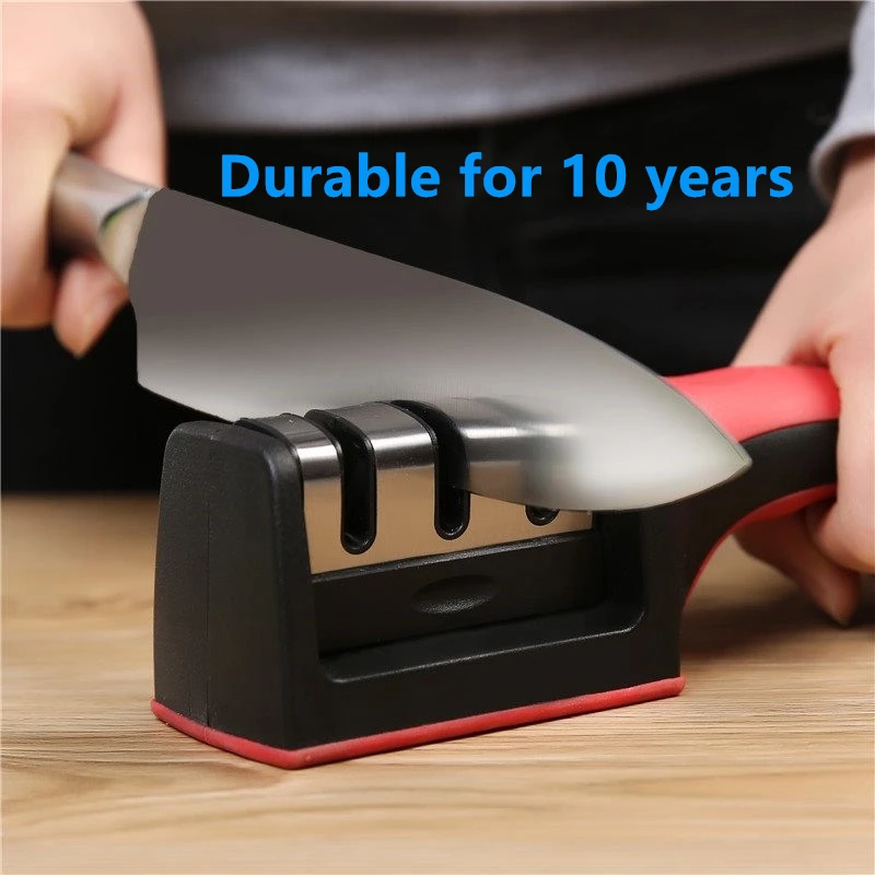Дропшиппинг точилка для ножей быстрая точилка Professional 3 этапа Точило для ножа шлифовальная машина Нескользящая силиконовая резина