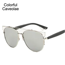 New 2017 Sunglasses Fashion Women Retro Individuality Woman Dark Glasses Gold Frame popular Ladies Sun Glasses