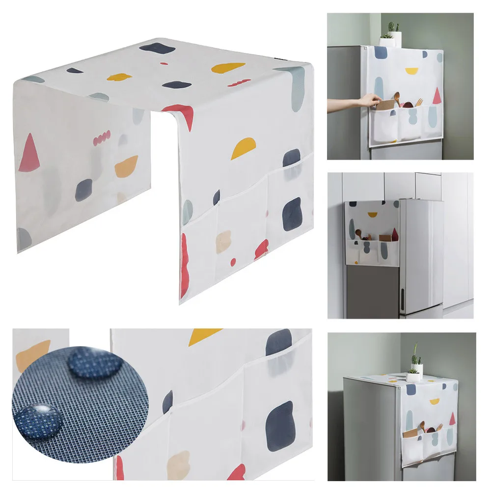 Waterproof-Refrigerator-Dust-Cover-Household-Freezer-Top-Bag-Fridge-Storage-Bag-Refrigerator-Organizer-130-54cm-Small