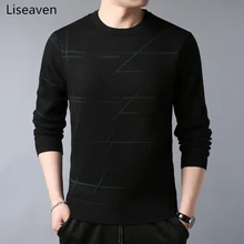 Liseaven, свитера, мужские пуловеры, флис, толстый свитер, мужская одежда с рисунком