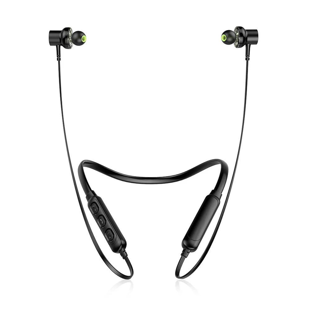 Original Awei G20BL Dual Drivers Wireless Bluetooth Headphones Stereo Hifi Music Neckband Sports Earbuds Support Hands-free Call