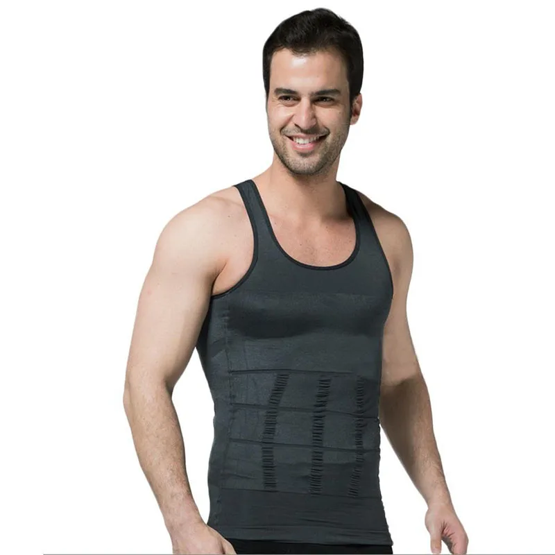 Men Slimming Underwear Body Shaper Waist Cincher Corset Men Shaper Vest