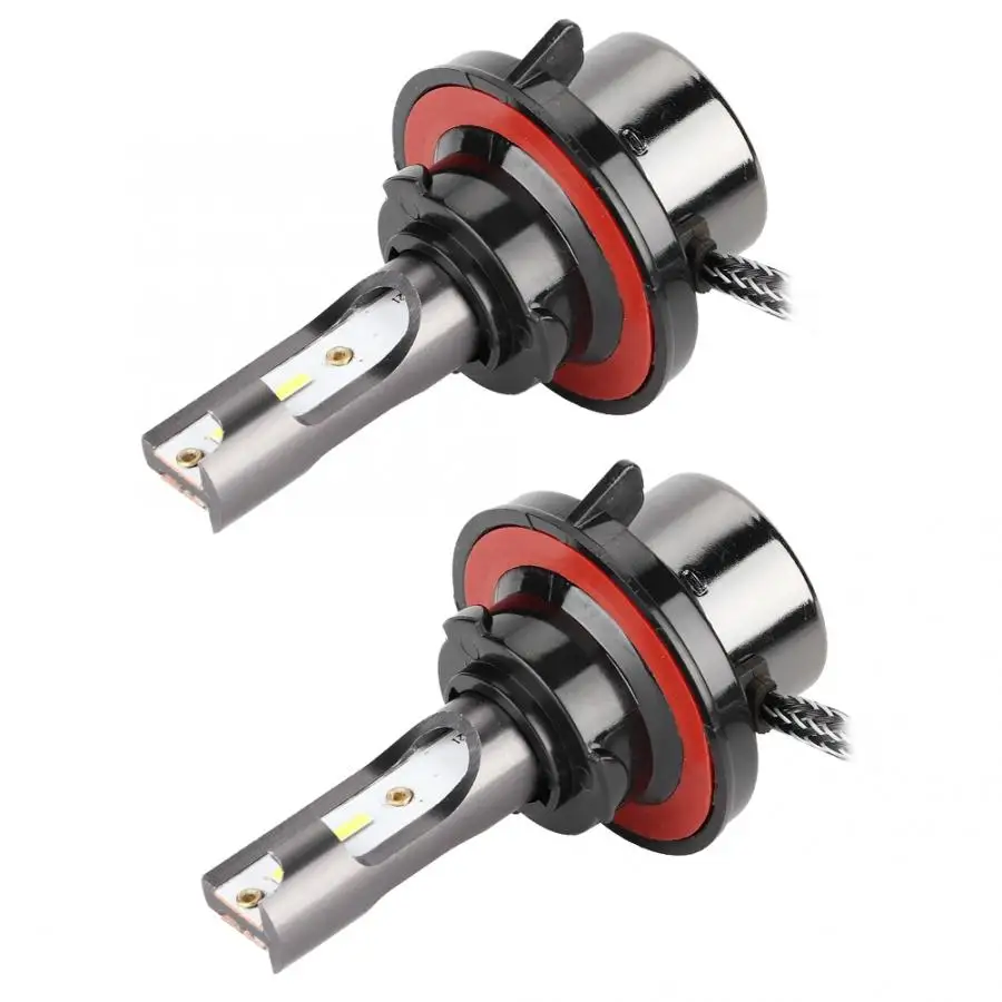 2 шт. 9 V-36 V H13 9006 60 Вт 6000 К яркий белый Мини Автомобильный светодиодный фар автомобильные лампы накаливания L8 Алюминий