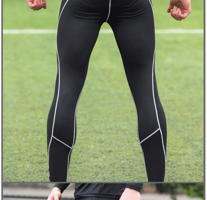 Быстросохнущие компрессионные колготки для бега мужские Йога фитнес колготки детские спортивные Леггинсы брюки для бега и футбола тренировочные колготки для бега