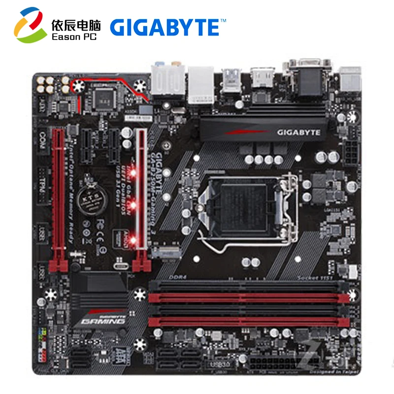 GIGABYTE GA B250M Gaming 3 настольная материнская плата LGA1151 i3 i5 i7 DDR4 64G Micro ATX|Материнские