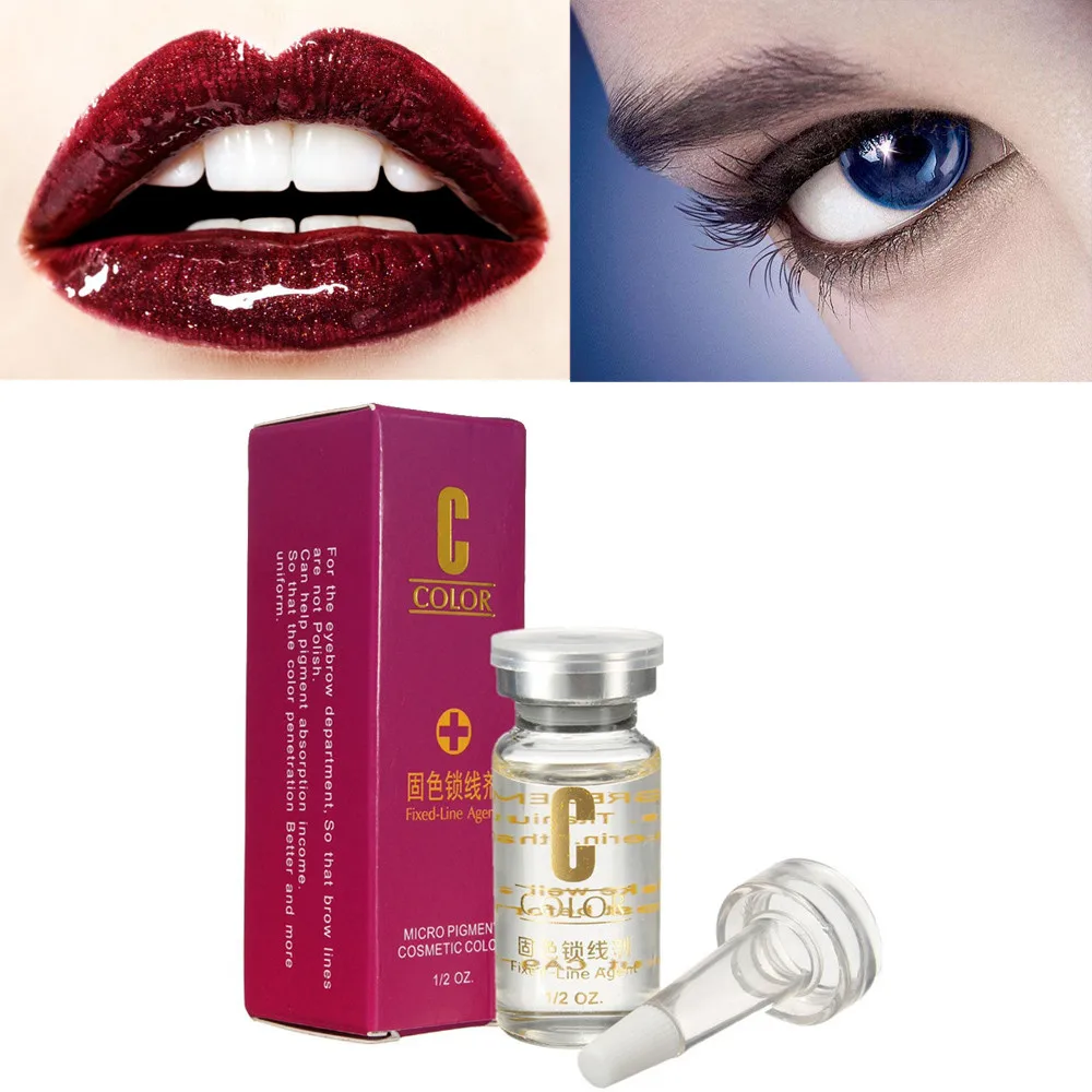 

2018 Eyebrow Pigment Fixing Agent Permanent Makeup Ink Colour Lock 15ml 0813