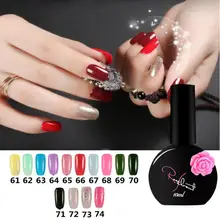 Lulaa бренд 1 шт. 10 мл 61-74 цвет Роза Дата лак для ногтей Гель-лак УФ светодиодный Гель-лак дизайн ногтей стойкий маникюр AU3