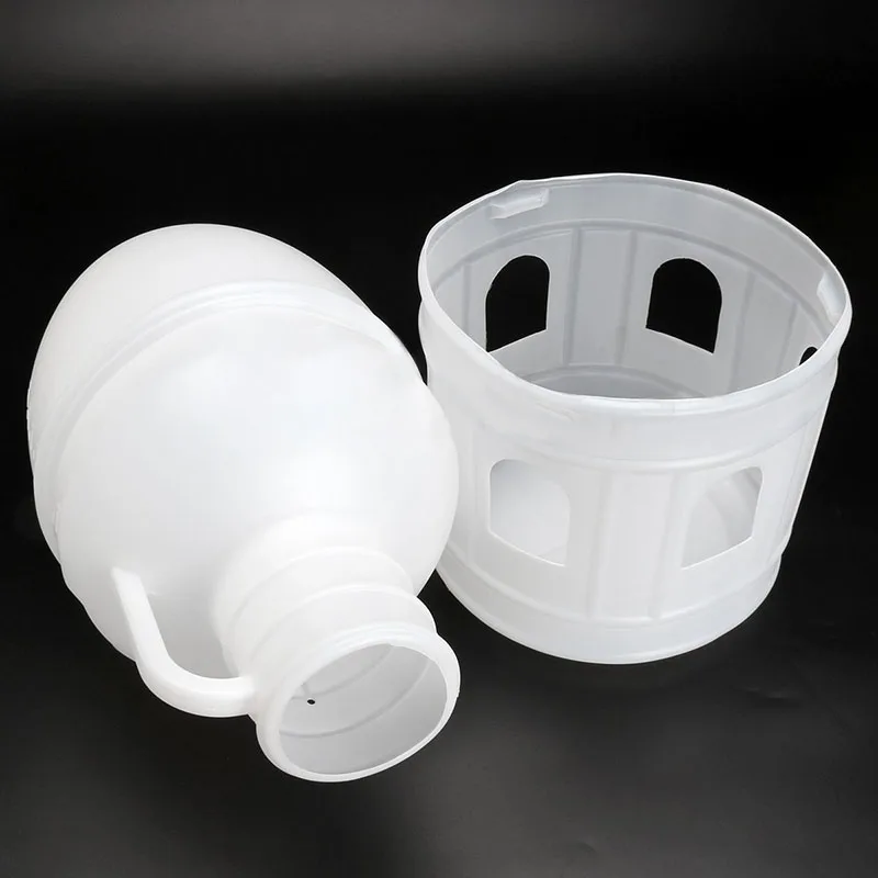 10L White Removeble White Plastic Drinker with Handle for Pigeon Bird Supplies