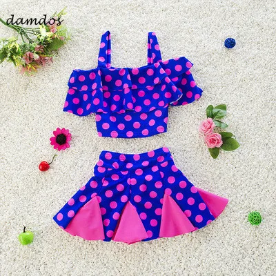 

Bikini 2019 Baby Girl Swimwear Two piece Swimsuit Kids Girls Summer Clothes Swimming Suit Swim Wear Children Beach Dress