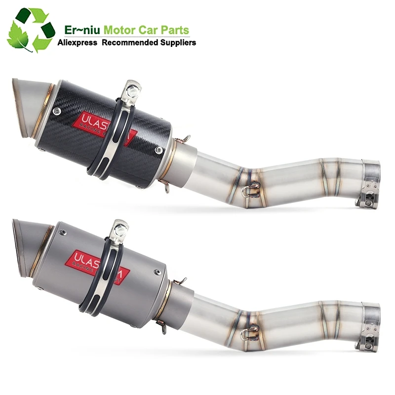 

K7 GSXR 600 750 GSXR700 GSXR750 Motorcycle Exhaust Muffler Middle Link Pipe Full System Slip On For Suzuki GSX R600 R700 R750 K7