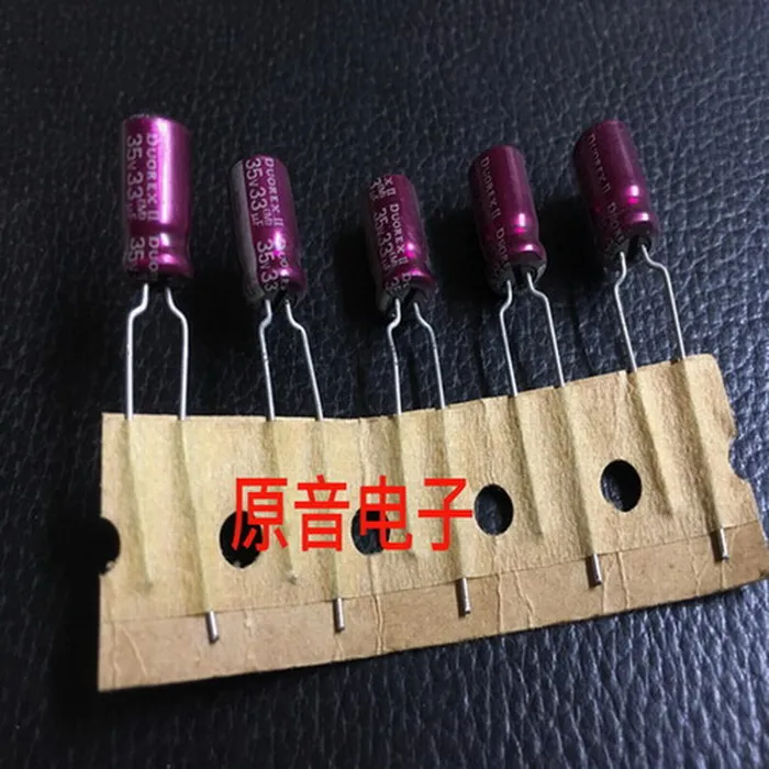 20PCS/50pcs Japan ELNA 33uF 35V DUOREX (purple robe) fever electrolytic capacitor tonic FREE SHIPPING | Электронные компоненты