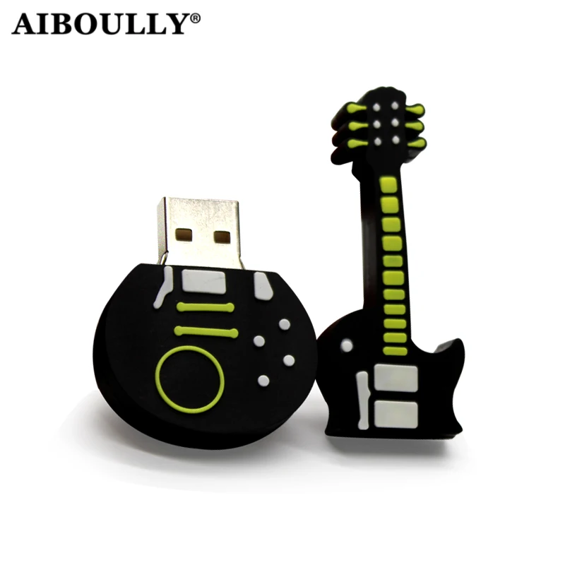 AIBOULLY Usb 2,0 Usb накопитель Гитара карта памяти 64 ГБ 32 ГБ ручка привод музыкальный инструмент 16 ГБ 8 ГБ 4 ГБ U диск для планшетных ПК