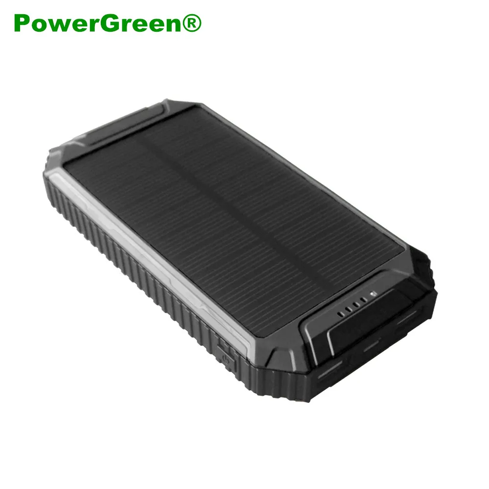 PowerGreen прожектор дизайн Солнечный мобильный телефон зарядное устройство 10000mAh