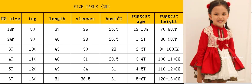 Весенняя детская одежда; испанское платье для девочек; милое красное платье принцессы в стиле Лолиты; хлопковая одежда для маленьких девочек; детское рождественское платье
