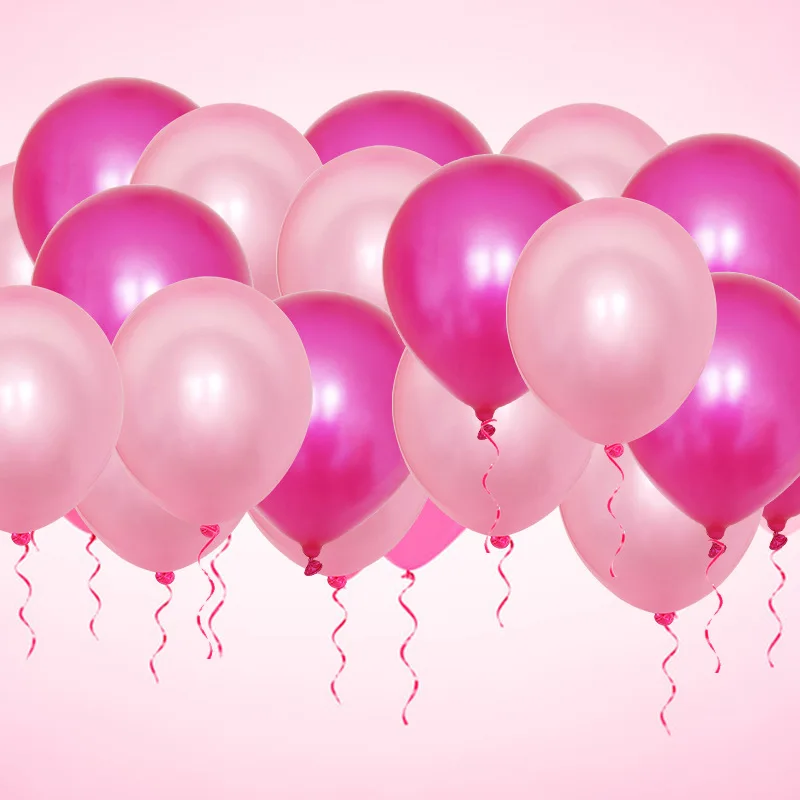 100Pcs Colorful Pearlescent Balloon Wedding Party Decoration Birthday Baby shower Party Decoration Balloon HW47 (2)