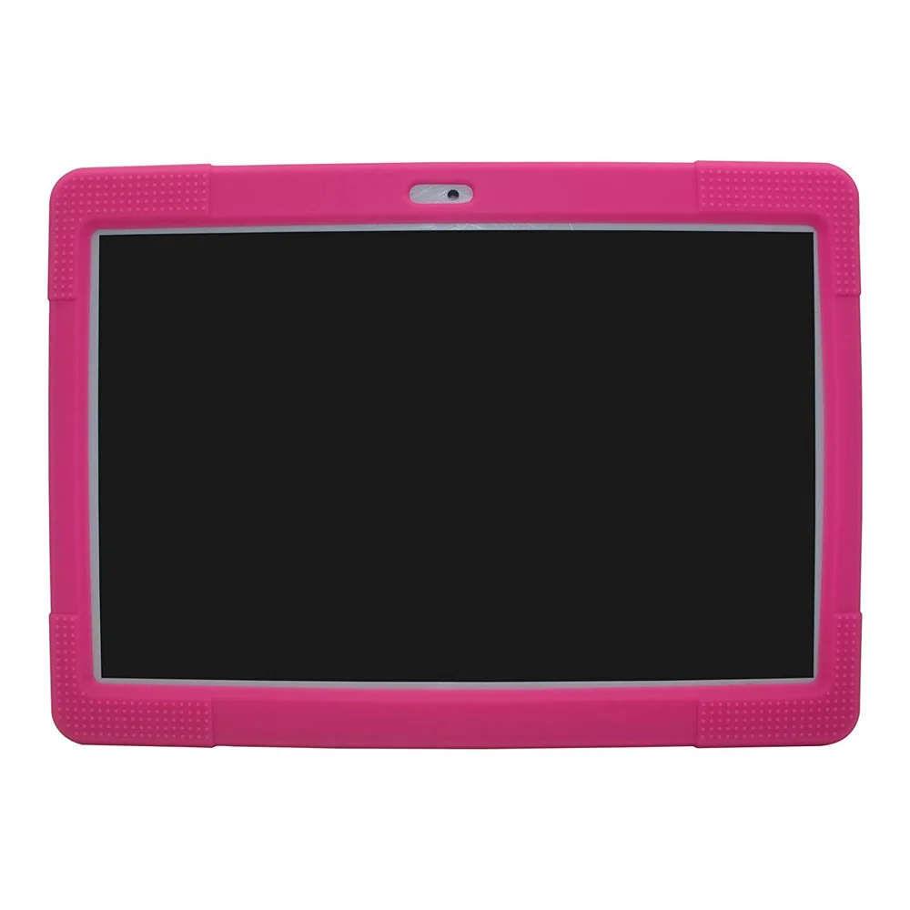10.1 inch Tablet PC Android 7.0 3G Phone Call Octa Core 4GB RAM 32GB ROM Bluetooth Wifi IPS Kids Gift Tablets+Rubber Case Red