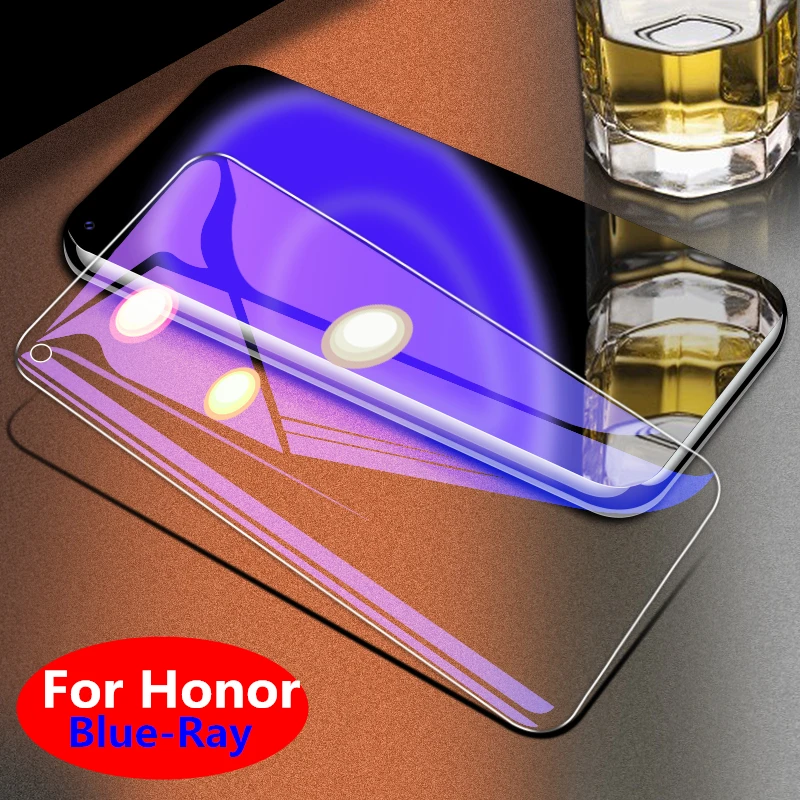 

Protective Tempered Glass For HUAWEI P30 Honor V20 V10 10 9i 9 8 8X 7 HD Anti-blue light Full Screen Protector Glass For Honor