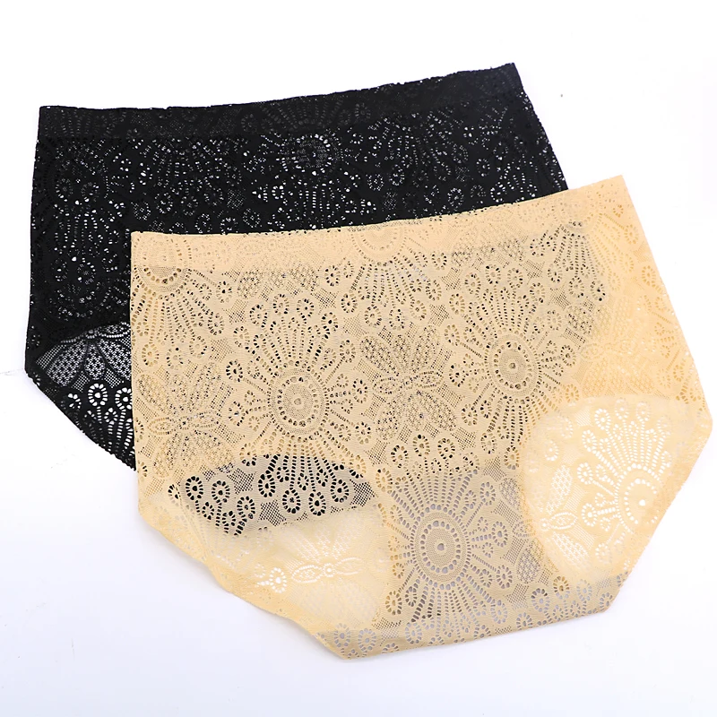 Sexy Briefs for Women Hollow Out High Waist Underwear Underpants Seamless Lace Panties Briefs Sexy Lingerie Culotte Femme