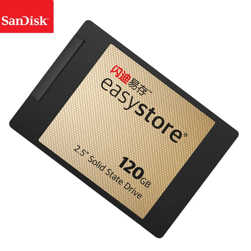 100% sandisk easy store SSD Внутренний твердотельный жесткий диск SATA 3 540MBS 120 ГБ версия 0 для