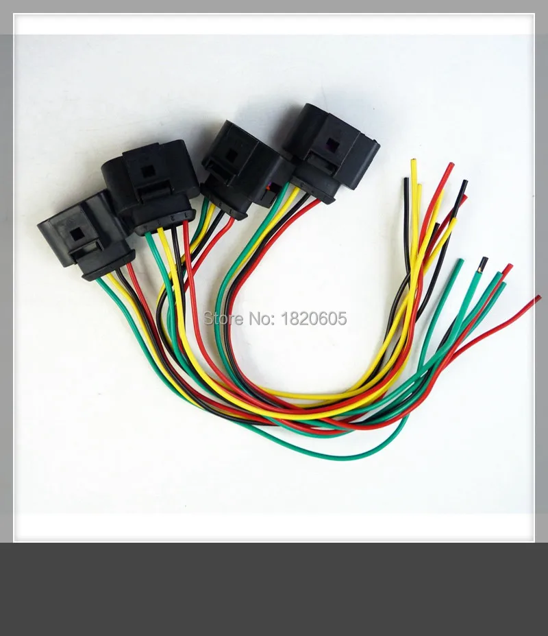 4 шт. новая катушка зажигания 4Pin 1J0973724 Ремонтный комплект соединителей 1J0 973 724 для