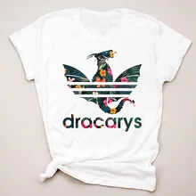 Футболка с дракарями драконами, футболка с цветами для матери драконов, женские футболки для мамы Харадзюку, футболки с рисунками из Игры престолов