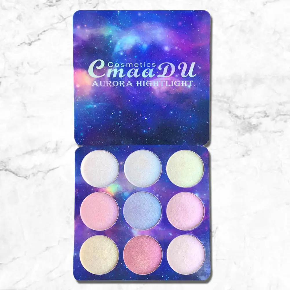 9 Colors Eyeshadow Palette Mermaid Glitter Radiant Eyes Shadow Highlight Long Laststing Eye Shadow Palette Makeup Cosetic Kit