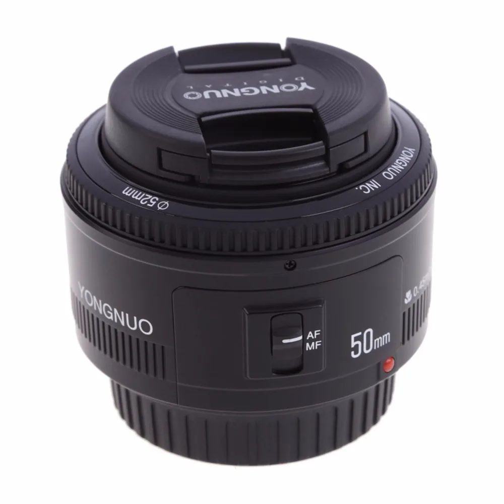Светодиодная лампа для видеосъемки YONGNUO 50 мм YN50 F1.8 Камера объектив с