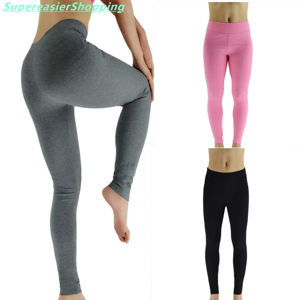 Osne4u Women Elastic Yoga Pants Leggings Activewear Full Length