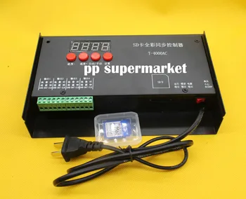 

T4000 LED SD Card Controller Configurable RGB DMX512 LPD8806 1606 WS2811 WS2801