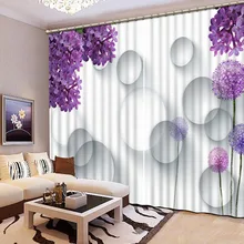 3D Refined Noble Blackout font b Curtains b font High Quality HD Lifelike font b Window