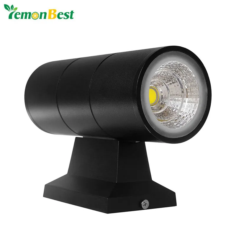 

Modern decor Up Down Dual-Head Cylinder 6W 10W COB LED Wall Light Outdoor Waterproof IP65 Wall Lamp AC 85-265V