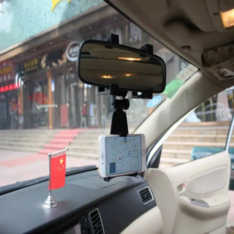  Auto Handy Halter Auto Rückspiegel Montieren Telefon Halter 360 Grad Für iPhone Samsung GPS Smartph