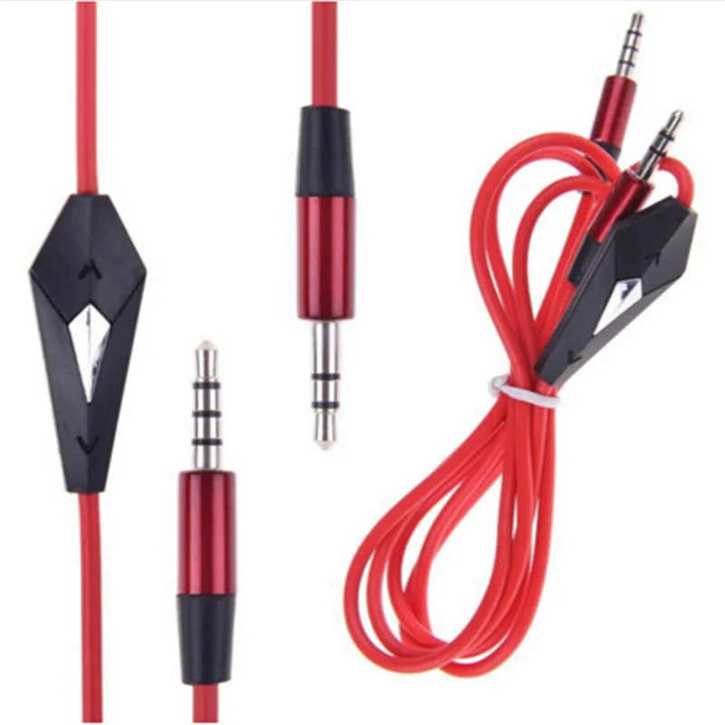 

1pc Replacement Volume Control Talk Cable Aux Cord Mic for Dr Dre Beats Solo/Studio Durable Audio Aux Cable Wire
