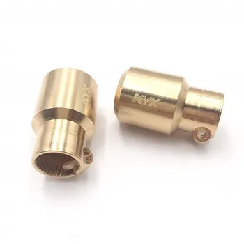

1Pair Model Car Axial SCX10 II 90046 Rear Axle Cover Shell CNC Copper Rear Axis Bridge Sleeve Cup for RC Car Upgrade Accessories