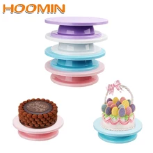 HOOMIN Кухня выпечки инструмент формы для выпечки вращающийся плиты торт Круглый проигрыватель подставка для торта поворотное основание украшения торта поворотный стол