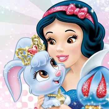 

Diamond Painting Snow white and the rabbit full drill Mosaic DIY Diamond Painting Cross Stitch Embroidery Home Decorative Craft