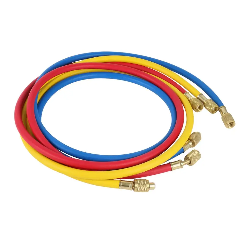 

1/4" SAE 60" 1.5m A/C Refrigerant Charging Hoses Tube Pipe R134a Air Conditioning Tools