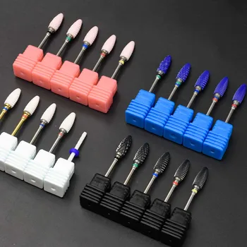 

Ceramic Nail Drill Bit Rotate Burr Milling Cutter Bits For Manicure Electric Nail Drill Machine Accessories Pedicure Tools