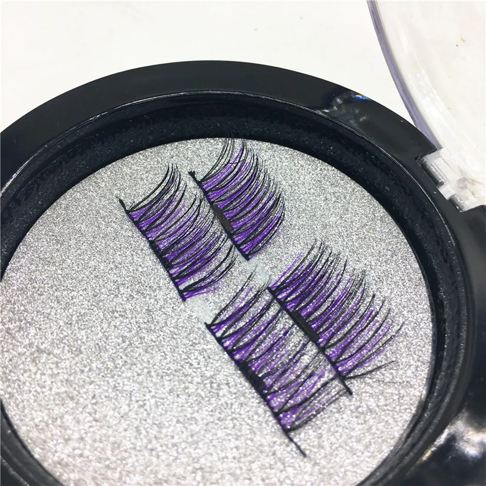 New Purple eyelashes Ultra thin 0.2mm Eye Lashes 3D