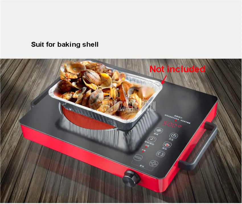 2200W Touch Control Waterproof Mini Electric Ceramic Stove Induction Cooker Microcrystalline Panel No Radiation Cooktop 220V