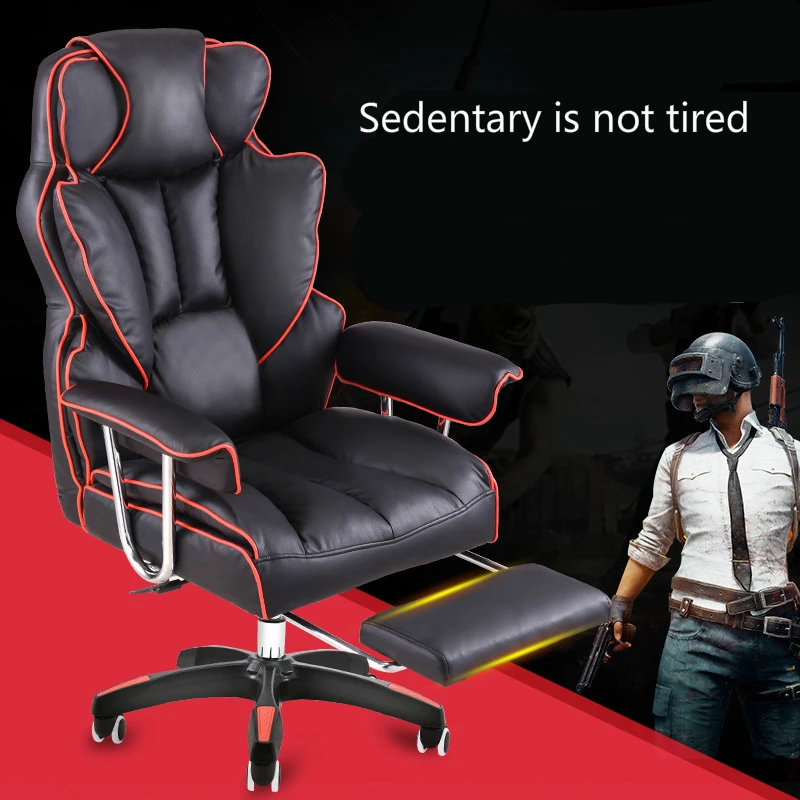 Thicken Office Chair Sumptuous Boss Stool Lifted and Rotation Gaming Chair with Footrest Reclining Household Computer Chair