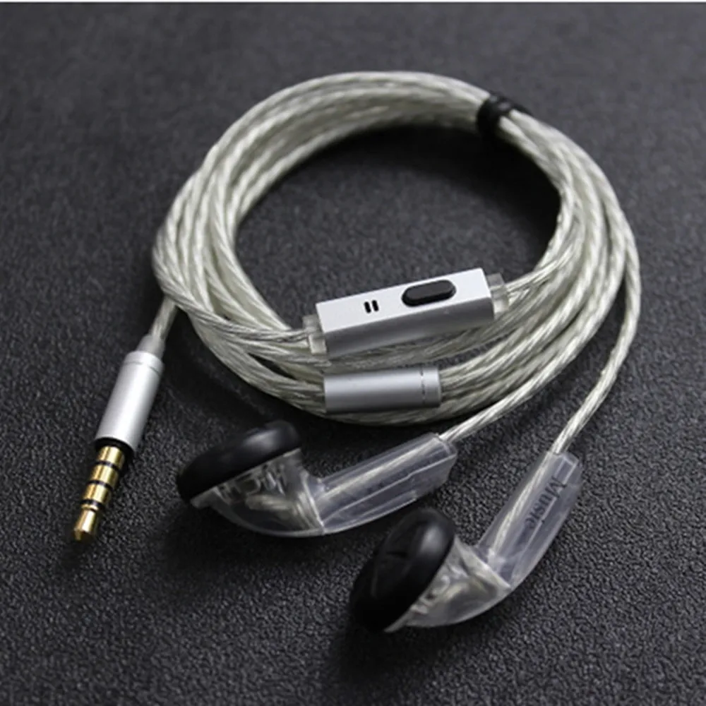 FENGRU DIY EMX500S In-ear Earphones Flat Head DIY Earphone HiFi Bass Earbuds DJ Earbuds Heavy Bass Sound Quality PK Tingo TC200 2