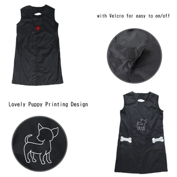 

Pet Shop Clothes Beautician Overall Anti-stick Hair Grooming Apron Waterproof Cat Dog Bathing Suit Sleeveless with Pockets Clean