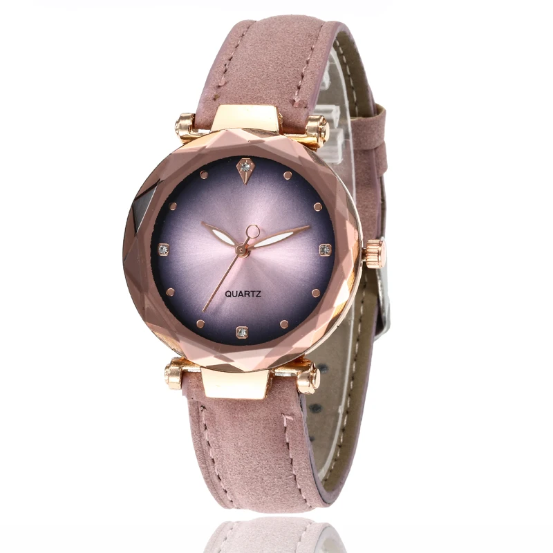 

Ordinary woman's daily time, dial of original watch, luxury woman's watch, daily quartz clock of leather Relogio Feminino